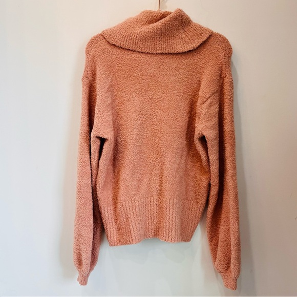Blush pink ruby moon sweater turtleneck sherpa size small - Picture 7 of 9